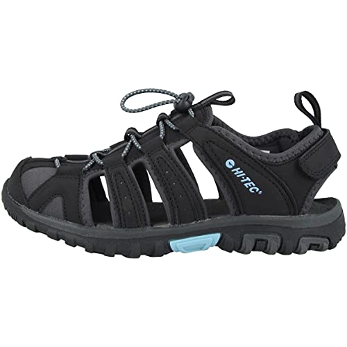 Hi-Tec Damen Cove Sandalen Trekking-& Wanderschuhe, Schwarz (Black/Charcoal/Forget Me Not), 38 EU von Hi-Tec