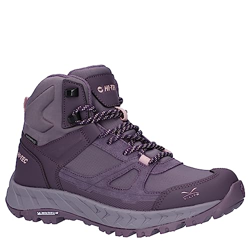 Hi-Tec Damen O010331-021 URBANATOR MID WP Womens Wanderstiefel, Schwarz Pflaume Violett, 43 EU von Hi-Tec