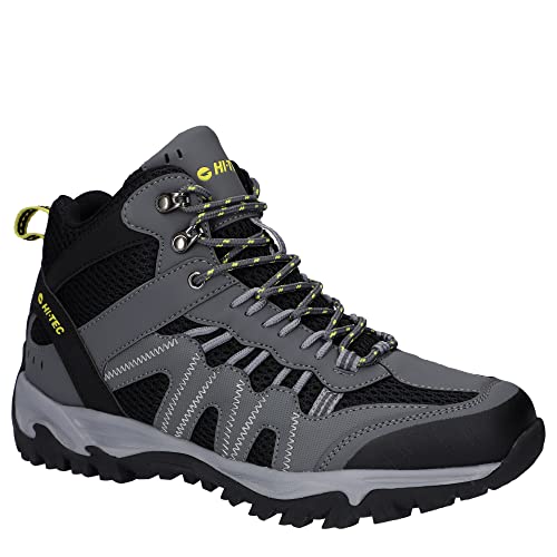 Hi-Tec Herren Jaguar Mid Wp Graphite/Schwarz/Citron-o010480-052-uk12 Wanderstiefel, Graphit Black Citron, 46 EU von Hi-Tec