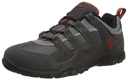 Hi-Tec Herren QUADRA II Walking-Schuh, Anthrazit Zingy Red, 41 EU von Hi-Tec