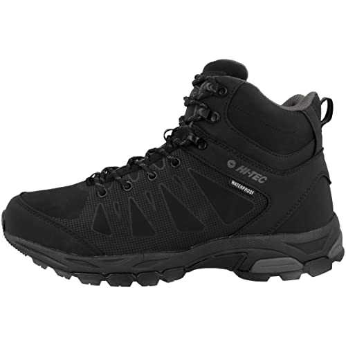 HI-TEC Herren Raven Mid Wp Walking-Schuh, schwarz anthrazit, 46 EU von HI-TEC