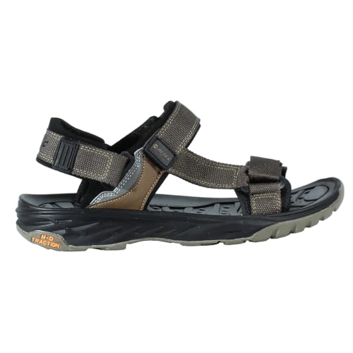 Hi-Tec Herren-Sandalen O090147001, Olivgrün, Schwarz, Gelb, 39 EU von Hi-Tec