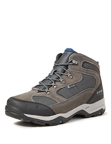 Hi-Tec Herren Storm Wp Wide Walking-Schuh, Charcoal/Grey/Majolica Blue, 39 EU Weit von Hi-Tec