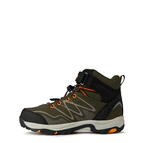 Hi-Tec Blackout Mid Wp Jr Walking-Schuh, Khaki, Schwarz, Orange, 28 EU von Hi-Tec