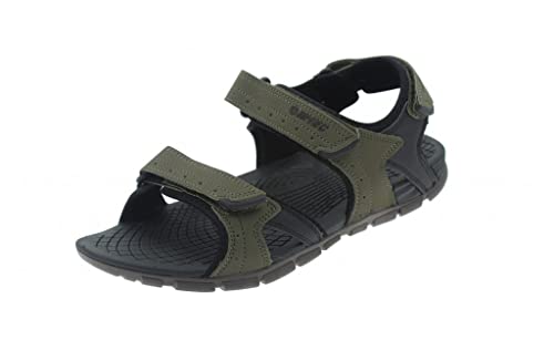 Hi-Tec Kuriles Sportschuhe für Herren, mit Klettverschlüssen, robuste Gummisohle für Traktion, ideal für den Sommer, Olive Dune, 45 EU von Hi-Tec