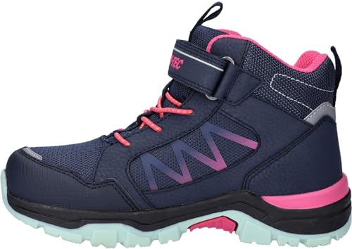 Hi-Tec Mädchen O010383-052-hi-tec Rush Wp Jrg-navy/Fuchsia/Mint-j10 Wanderstiefel, Marineblau, Fuchsia, Minzgrün von Hi-Tec