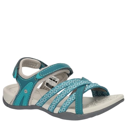 HI-TEC Jungen Mädchen Savanna JRG Sportsandale, Schwarz, Marineblau, Minzgrün, 31 EU von HI-TEC