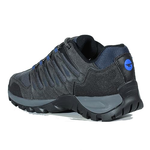 Hi-Tec Muflon Low Trekkingschuhe für Herren, Wanderschuhe, wasserdicht, Bergschuhe für Herren, Kohle / Blau (Charcoal Nautical, 42 EU von Hi-Tec