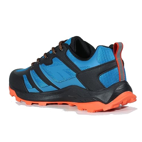 Hi-Tec Muflon Low Trekkingschuhe für Herren, Wanderschuhe, wasserdicht, Bergschuhe für Herren, Toubkal Low Wp Black Turkish Tile Red Orange, 40 EU von Hi-Tec