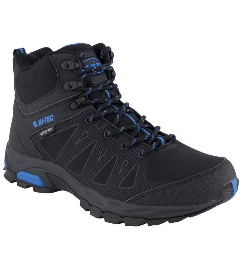 Hi-Tec Raven Mid WP (waterproof/wasserdicht) schwarz/blau Herren Wanderschuh von Hi-Tec