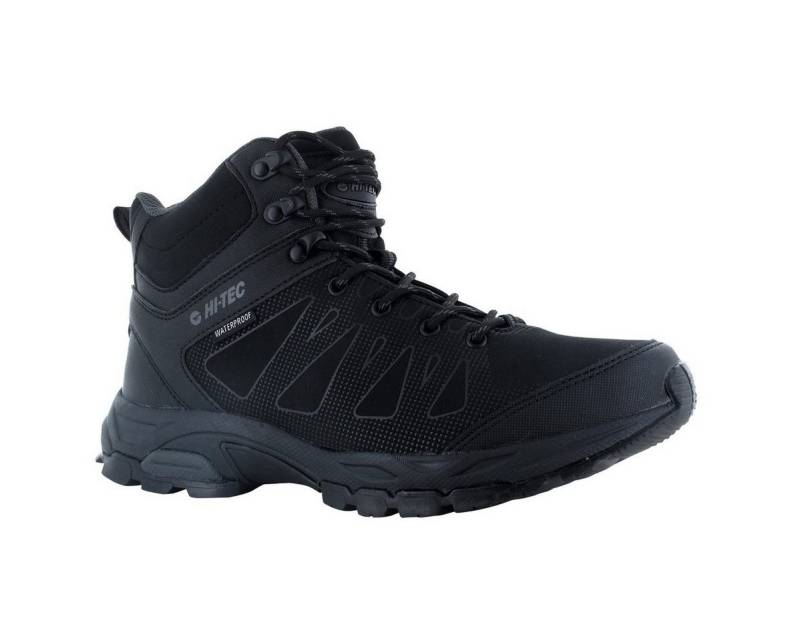 Hi-Tec Raven Mid WP (waterproof/wasserdicht) schwarz/grau Herren Wanderschuh von Hi-Tec