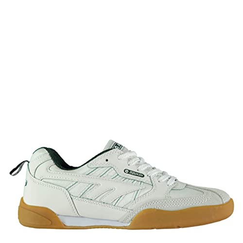 Hi-Tec Sports Squash Classic 62622/449/01, Unisex - Erwachsene Hallensneaker, Weiß/grün, 37 EU / 4 UK von Hi-Tec