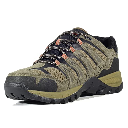 Hi-Tec Muflon Low Trekkingschuhe für Herren, Wanderschuhe, wasserdicht, Bergschuhe für Herren, Taupe (Dark Taupe Desert Pureed Pumpkin), 44 EU von Hi-Tec