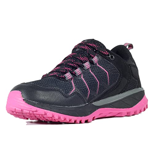 Hi-Tec Trail-Laufschuhe für Damen Ultra Terra/Damen Sportschuhe / Trekkingschuhe für Damen zum Laufen und für den täglichen Gebrauch, Schwarz / Fuchsia / Lila, 40 EU von Hi-Tec