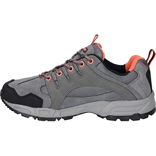 Hi-Tec Wanderschuhe Auckland Lite WP Woman hellgrau Koralle 41 von Hi-Tec