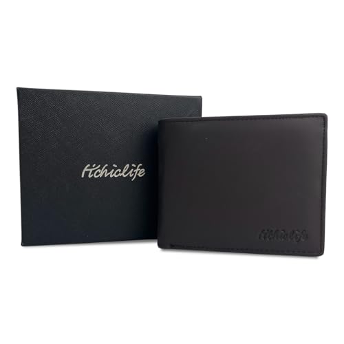 HiChiclife Herren Geldbörse aus echtem Rindsleder – RFID Schutz – Kaffee – Bifold Portemonnaie mit Münzfach, Kartenfächern & Scheinfach – Kompakt & Retro Design HiChiclife Herren Geldbörse aus echtem Rindsleder – RFID Schutz – Kaffee – Bifold Portemonnaie mit Münzfach, Kartenfächern & Scheinfach – Kompakt & Retro Design von HiChiclife