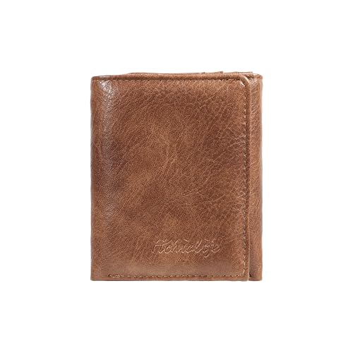 HiChiclife RFID-Leder Geldbörse für Herren – Braunes Portemonnaie mit Kartenfächern, Münzfach & Geldscheinfächern – Sicheres Design mit viel Platz von HiChiclife