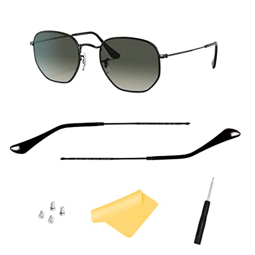 Ersatzbügel für Ray-Ban RB3447 RB3547N RB3548N RB3647N Sonnenbrille Brillen Wechselbügel, mit 4 Schrauben, 1 Schraubendreher von HiCycle2