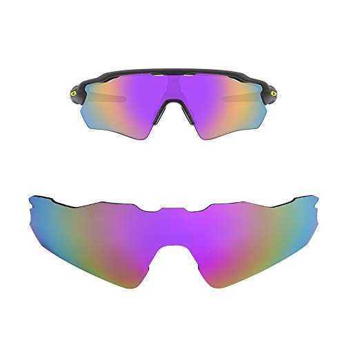 HiCycle2 FOOUS Spiegel Polarisiert Ersatz-Brillengläser für Oakley Radar EV Path Sonnenbrille (Violett) von HiCycle2