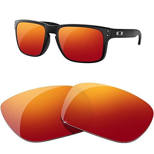 HiCycle2 Polarisierte Ersatzgläser für Oakley Holbrook Sonnenbrille, mehrere Optionen(Rot) von HiCycle2