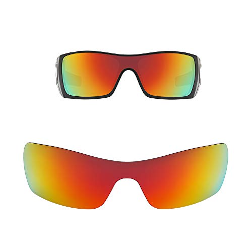 HiCycle2 Polarisierte Ersatzgläser für Oakley Batwolf Sonnenbrille, mehrere Optionen, rot von HiCycle2