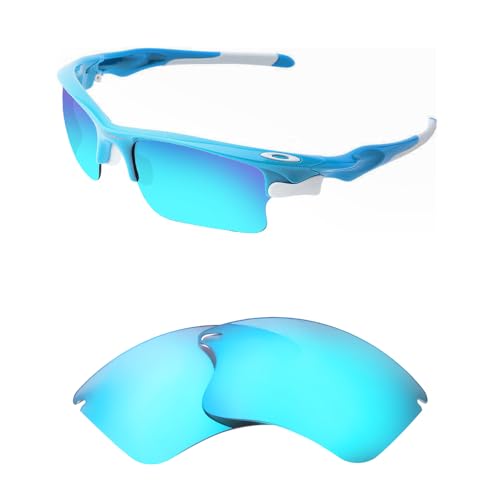 HiCycle2 Polarisierte Ersatzgläser für Oakley Fast Jacket XL Sonnenbrille (eisblau) von HiCycle2
