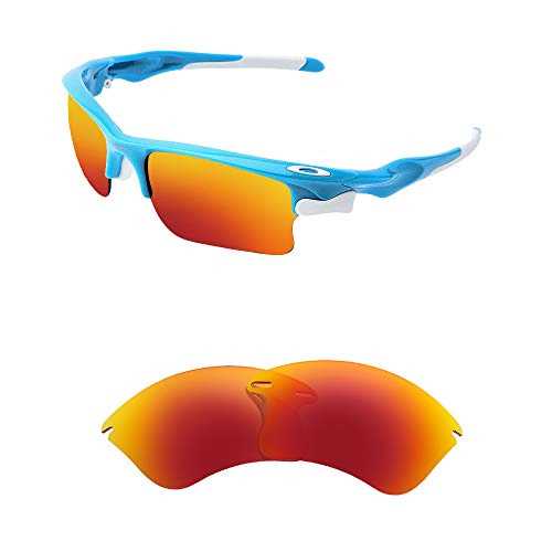 HiCycle2 Polarisierte Ersatzgläser für Oakley Fast Jacket XL Sonnenbrille (rot) von HiCycle2