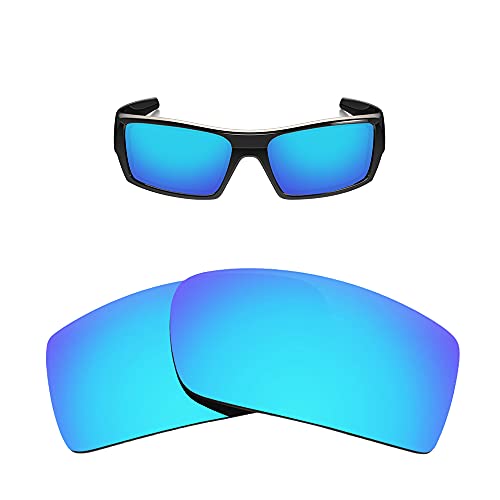 HiCycle2 Sonnenbrillen-Ersatzgläser für Oakley Gascan OO9014 60 mm Sonnenbrille mit Objektivtuch, blau, Oakley Gascan width millimeters von HiCycle2