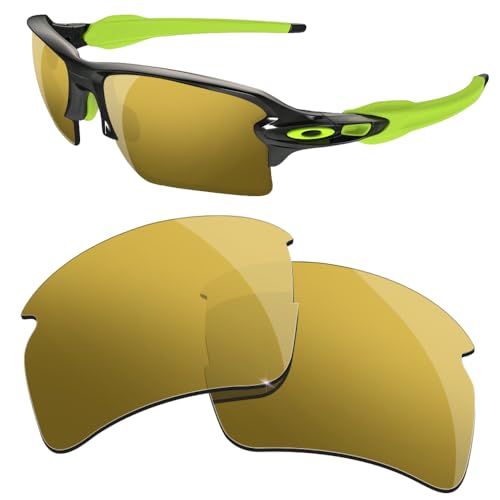 HiCycle2 Verspiegelte polarisierte Ersatzgläser für Oakley Flak 2.0 XL Sonnenbrille, mehrere Optionen (Bronze), bronze von HiCycle2