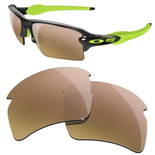 HiCycle2 Verspiegelte polarisierte Ersatzgläser für Oakley Flak 2.0 XL Sonnenbrille, mehrere Optionen, rose von HiCycle2