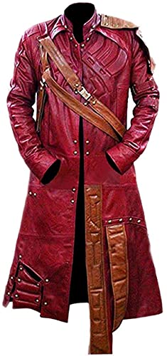 HiFacon Guardians of Galaxy 2 Star Lord Chris Pratt Peter Quill Maroon Leather Jacket von HiFacon