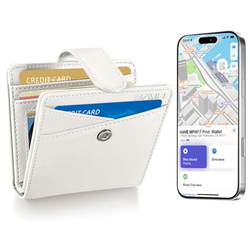 Schlanke Geldbörse für Damen, RFID-blockierend, Kreditkartenetui, Beige, Geldbörse von HiWe