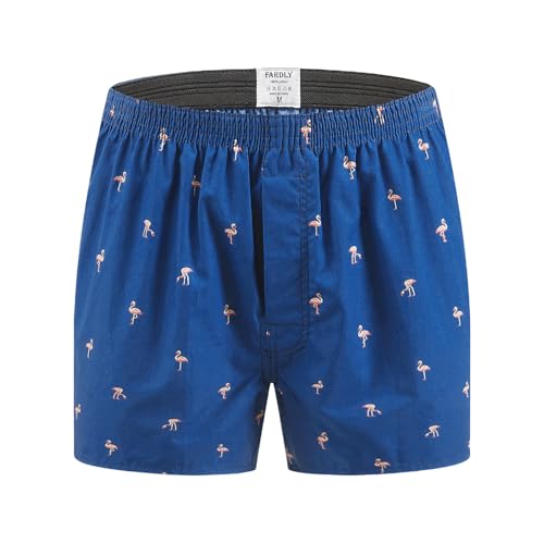 Hialegion American Boxershorts Herren Weit Unterhosen Männer Boxershorts Herren 100% Baumwolle Atmungsaktiv Schlafhose 1 Pack XL von Hialegion