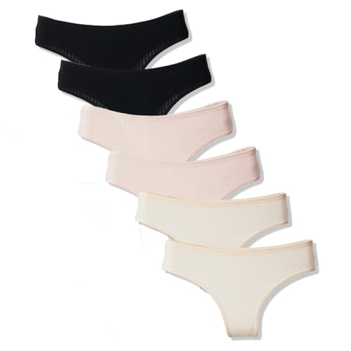Hialegion Baumwoll Unterwäsche Damen Frauen Unterhosen Slip Damen Baumwolle Atmungsaktiv Schlüpfer Damen 6PCS L von Hialegion