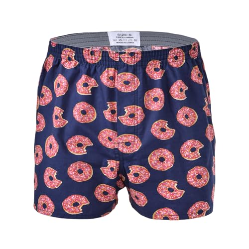 Hialegion Boxershorts Herren Baumwolle Weit American Boxershorts Herren Komfortabel Boxer Atmungsaktiv Unterhosen Schlafhose Kurz 1 Pack XL von Hialegion