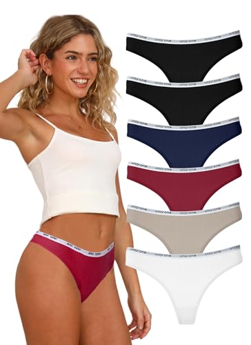 Hialegion Damen Bikini-Unterhose Atmungsaktiv Schöne Tanga Frauen Gerippte Slips mit Elastischer Bund S von Hialegion