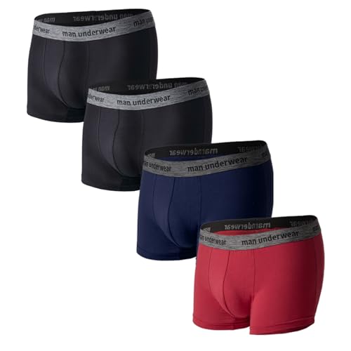 Hialegion Herren Baumwolle Boxershorts Mens Boxer mit Elastischem Bund Männer Unterhosen Atmungsaktive und Ohne Eingriff Mehrpack S von Hialegion