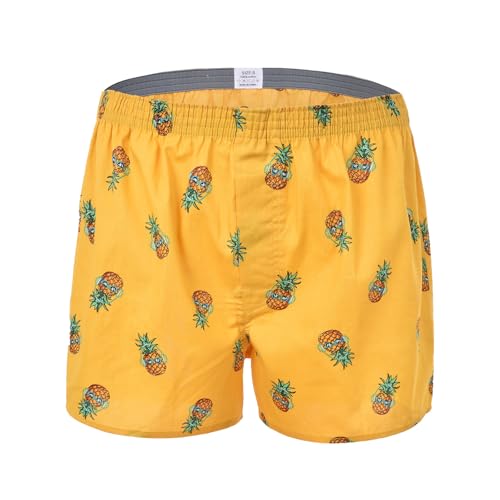 Hialegion Retroshorts für Herren Boxershorts Lustig Baumwolle Komfortabel Schlafhose Herren Kurz Männer Boxershorts Locker 1 Pack M von Hialegion