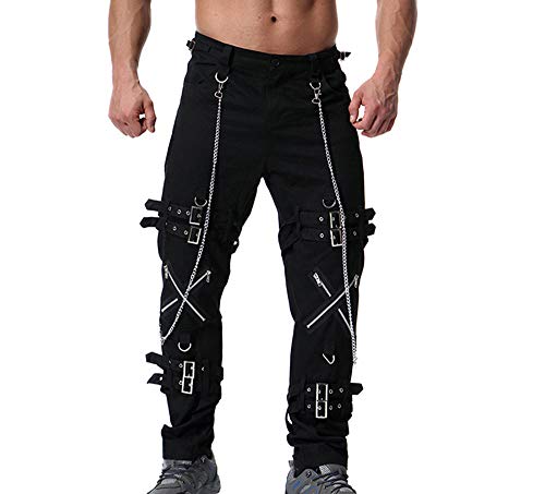 Männer Bleistift Hose Gothic Outdoor Punk Hose Skinny Jogginghose Hosen Hosen Street Dance Hosen der Männer von Hibasing