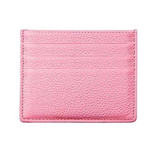 Hibate (Pink) RFID Schutz Leder Kartenetui für Herren Damen Slim Mini Karten Geldbörse Kreditkartenetui von Hibate