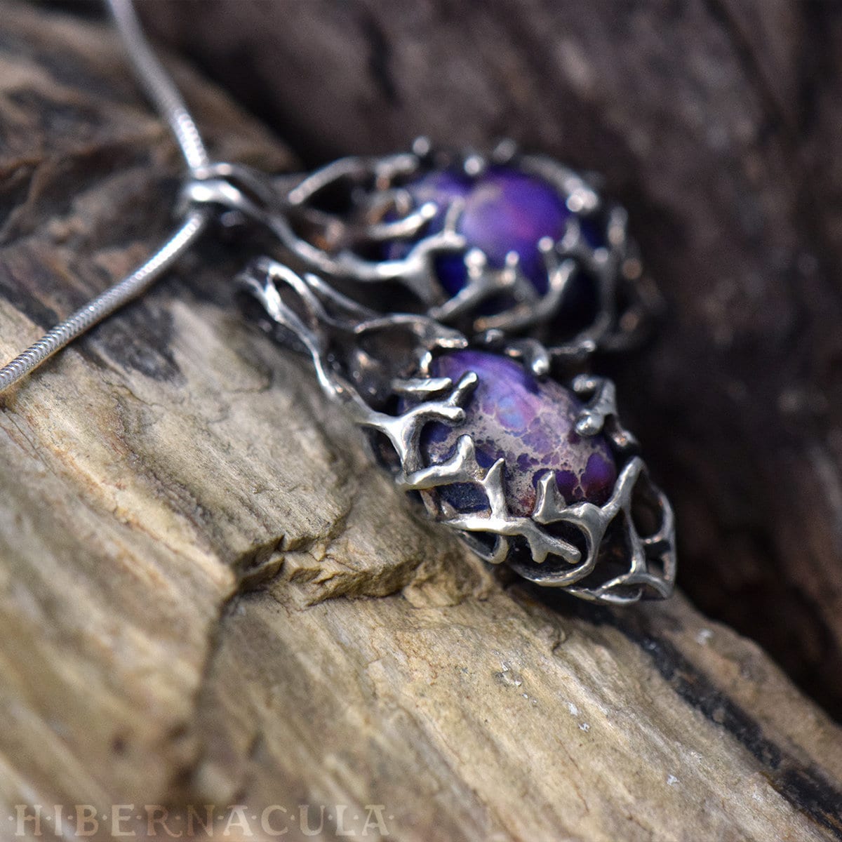 Dreamstone - Violett Imperial Jasper Und Silber Anhänger Dreamstone - Violett Imperial Jasper Und Silber Anhänger von Hibernacula