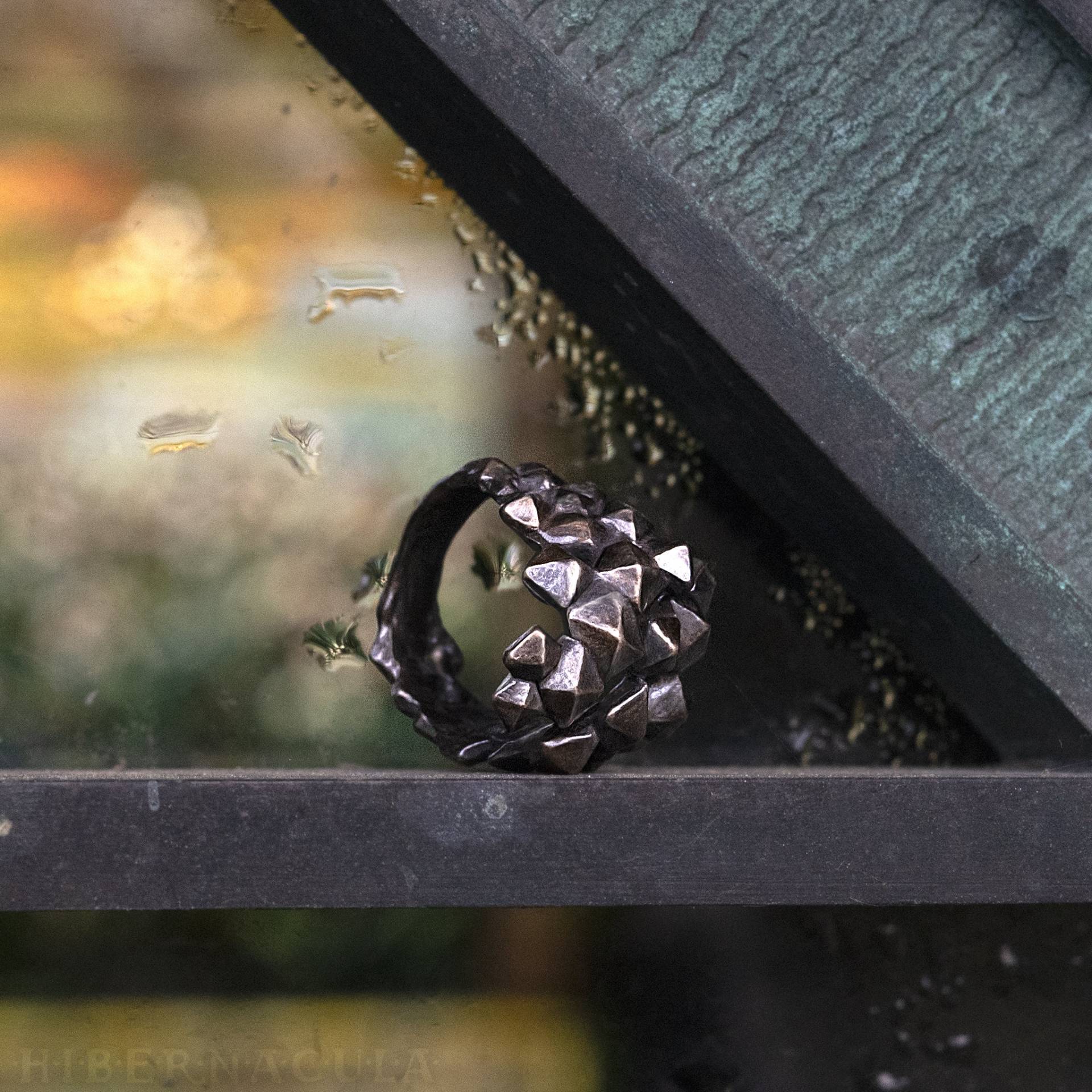 Octohedron Wickelring in Bronze Oder Silber von Hibernacula