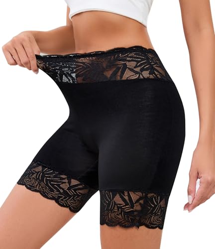Hibluco Boyshorts für Frauen hohe Taille Boxer Spitze Hosen Unterwäsche von Hibluco