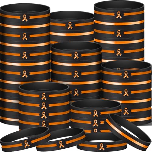 Hiboom Silikonarmband für Leukämie, Nierenkrebs, Multiple Sklerose, Bewusstsein für Frauen und Männer, Krebs, Überlebende, öffentliche Wohltätigkeitsorganisationen, Geschenke, 100 Stück Hiboom Silikonarmband für Leukämie, Nierenkrebs, Multiple Sklerose, Bewusstsein für Frauen und Männer, Krebs, Überlebende, öffentliche Wohltätigkeitsorganisationen, Geschenke, 100 Stück von Hiboom