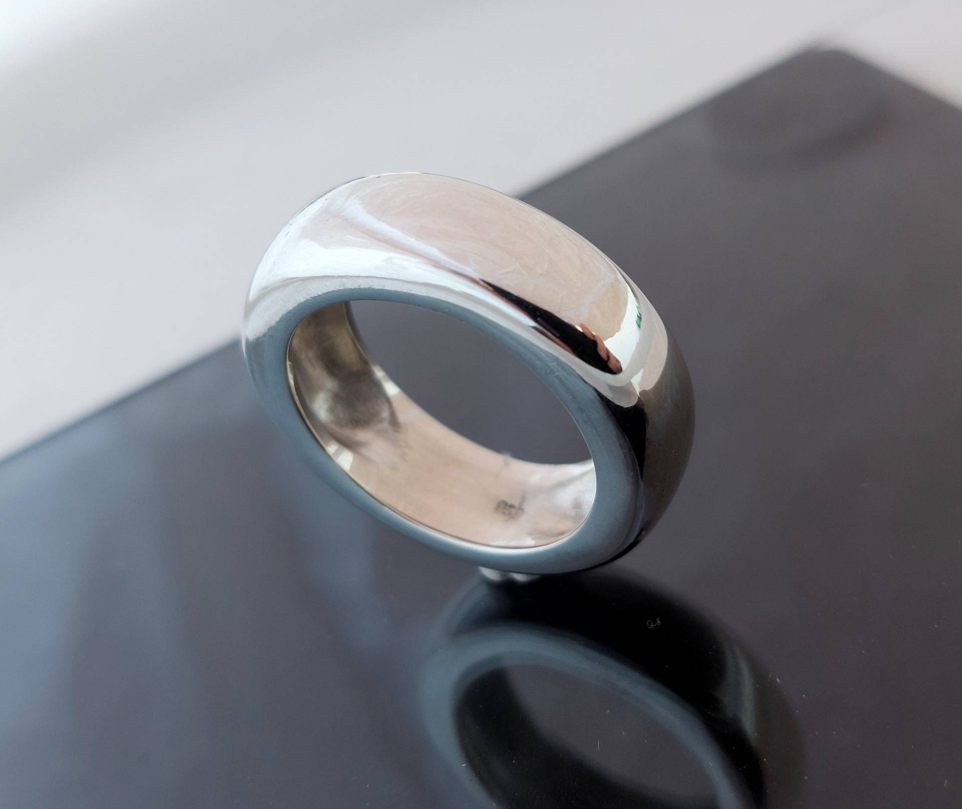 Wedding Bandring, Silber Herrenring, Herrenschmuck, Schlichter Sterlingsilber, Dicker Geschenk Für Ihn Wedding Bandring, Silber Herrenring, Herrenschmuck, Schlichter Sterlingsilber, Dicker Geschenk Für Ihn von HibseaJewels