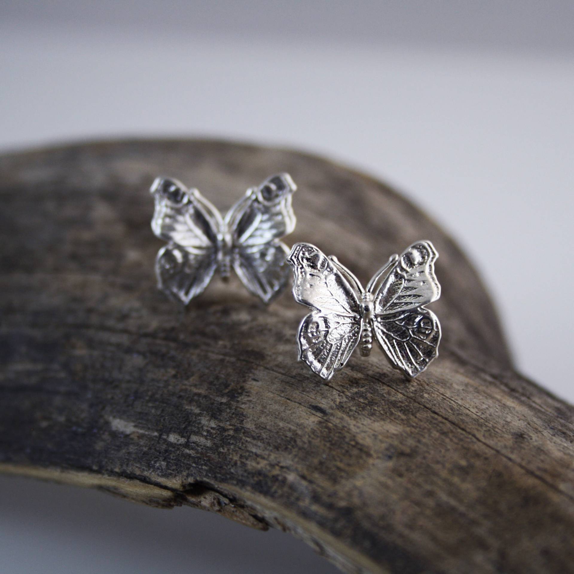 Leichtigkeit, Schmetterling Silber Ohrringe, Ohrstecker, Sterling 925 Leichtigkeit, Schmetterling Silber Ohrringe, Ohrstecker, Sterling 925 von Hich