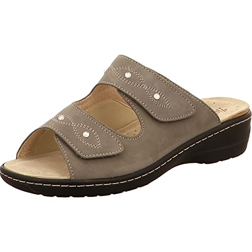 Hickersberger Damen Pantoletten Sandalen Milano Hallux Pantolette Glattleder Bequem Freizeit uni milano hallux von Hickersberger