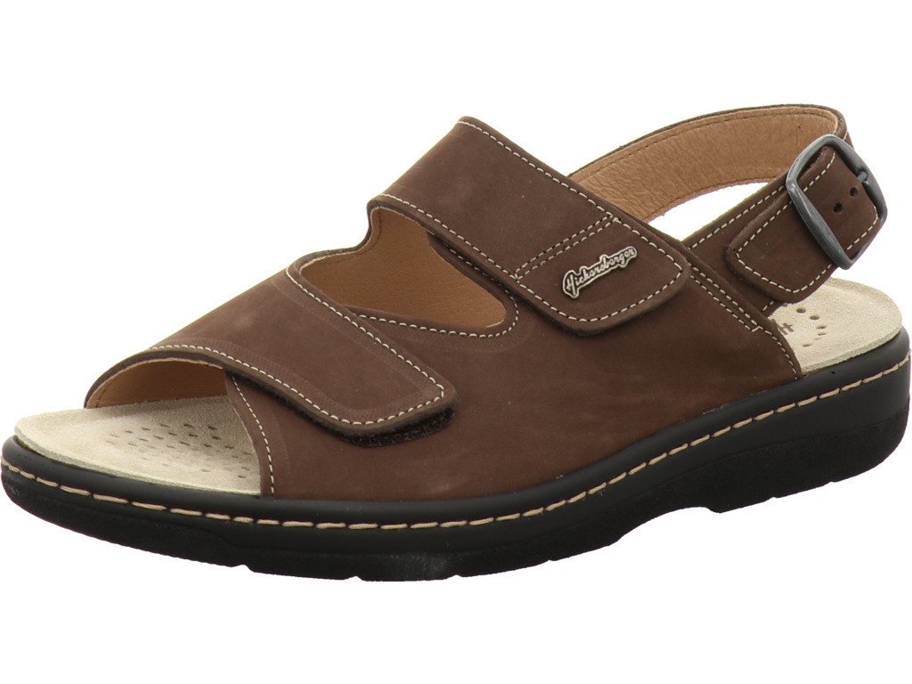 Hickersberger 0751 1200 dunkelbraun Nubuk Sandale von Hickersberger