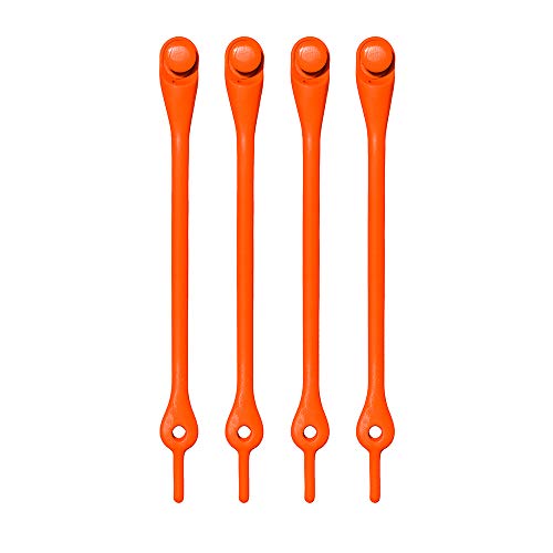 HICKIES Elastische Tie-Free Schuhbänder für Kinder (2.0 Neu) - Solar Orange von HICKIES