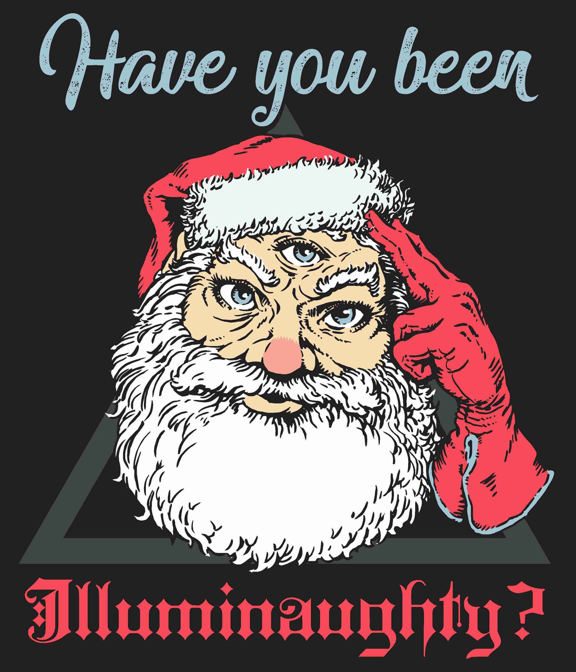 Warst Du Schon Erleuchtet? Siebdruck Mock Rollkragen Schwarz von HiddenEmperorX